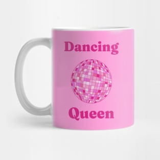 Dancing queen. Pink Disco Ball illustration Mug